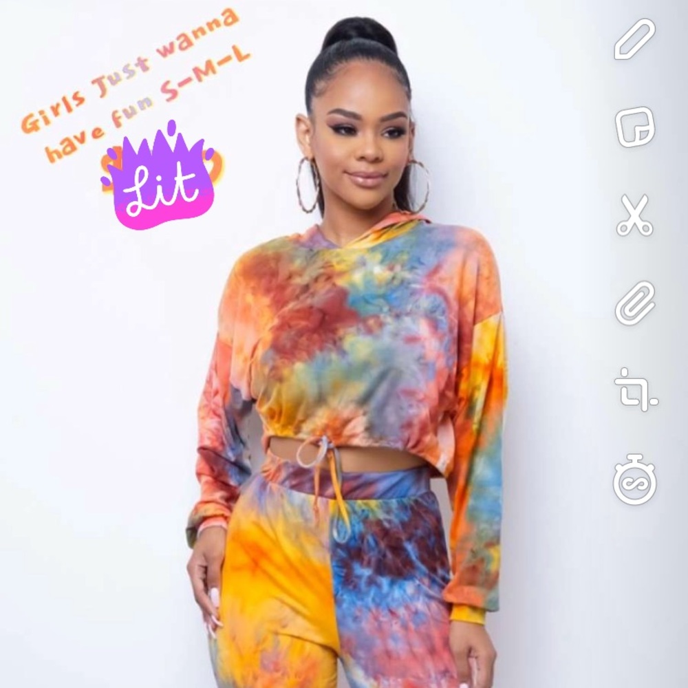 Colorful two piece outfit